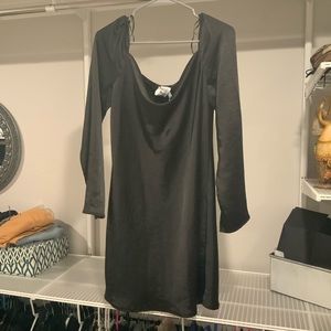 Long sleeve black dress